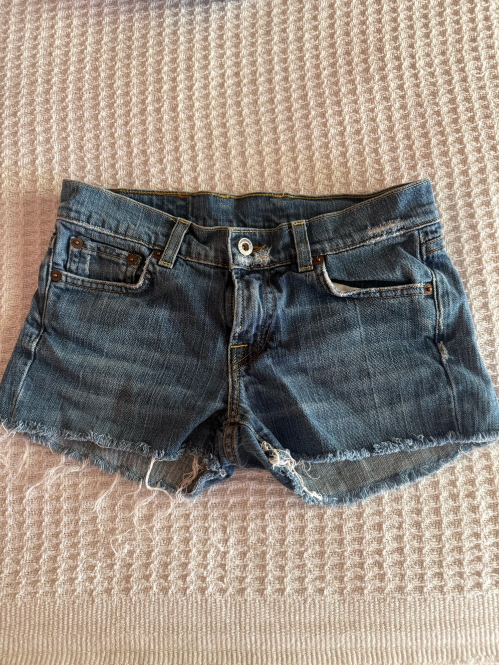 Lucky Brand Frayed Hem Denim Cutoff Shorts
